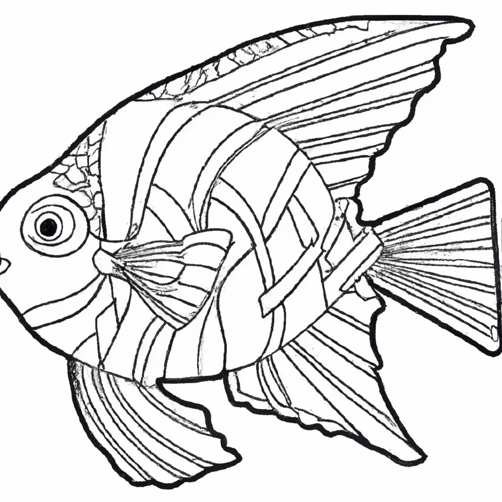 Desenho desenho peixe anjo