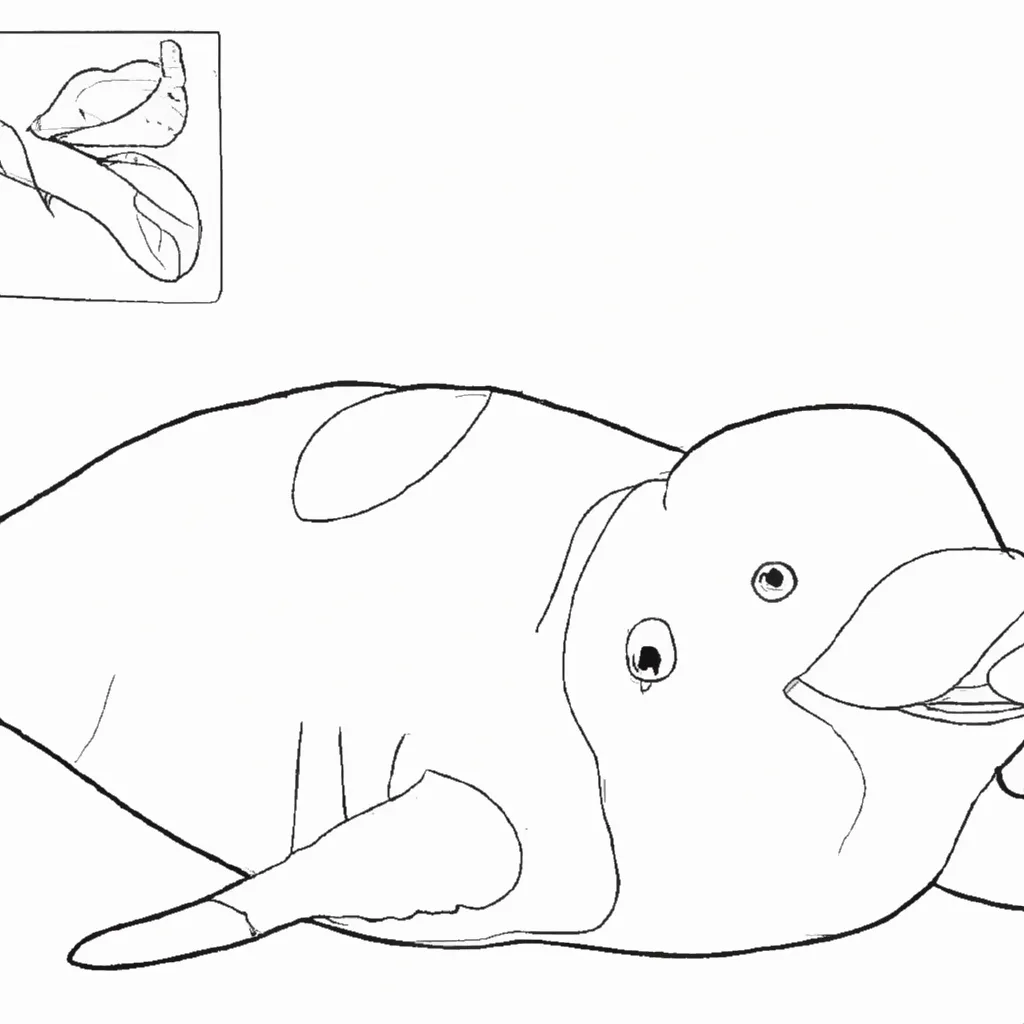 Desenho desenho peixe boi