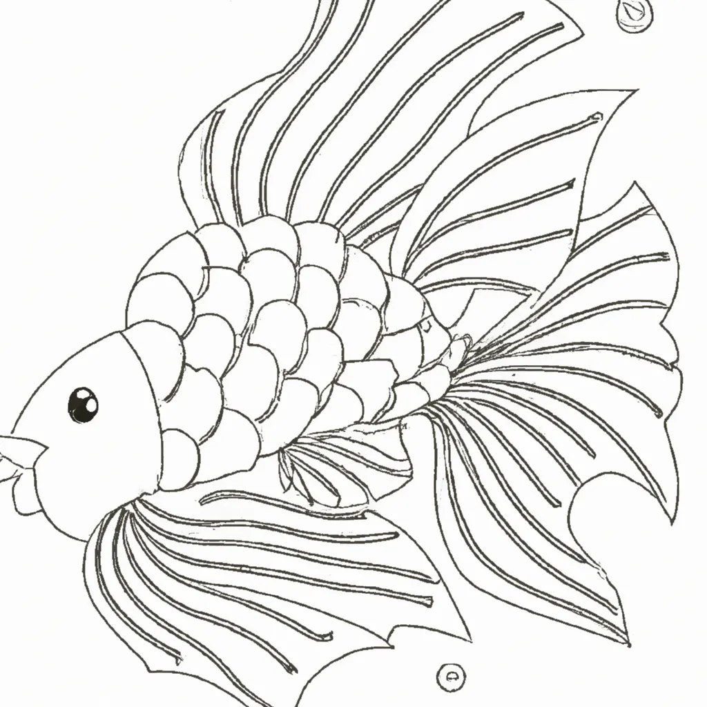 Desenho desenho peixe leao