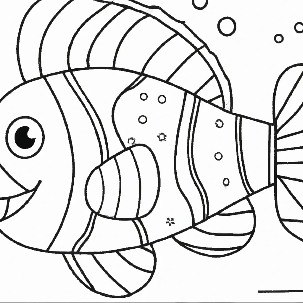 Desenho desenho peixe palhaco