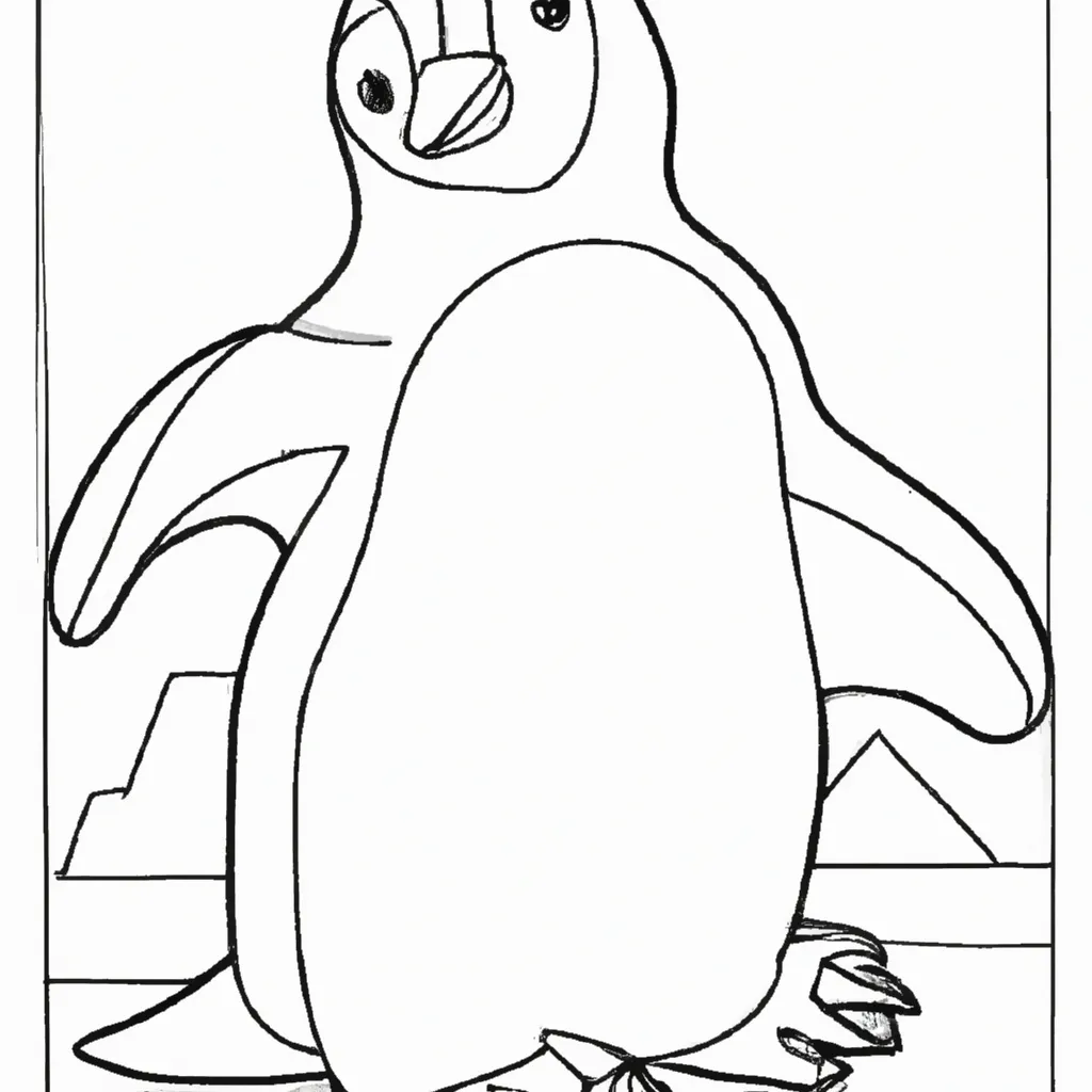 Desenho desenho pinguim