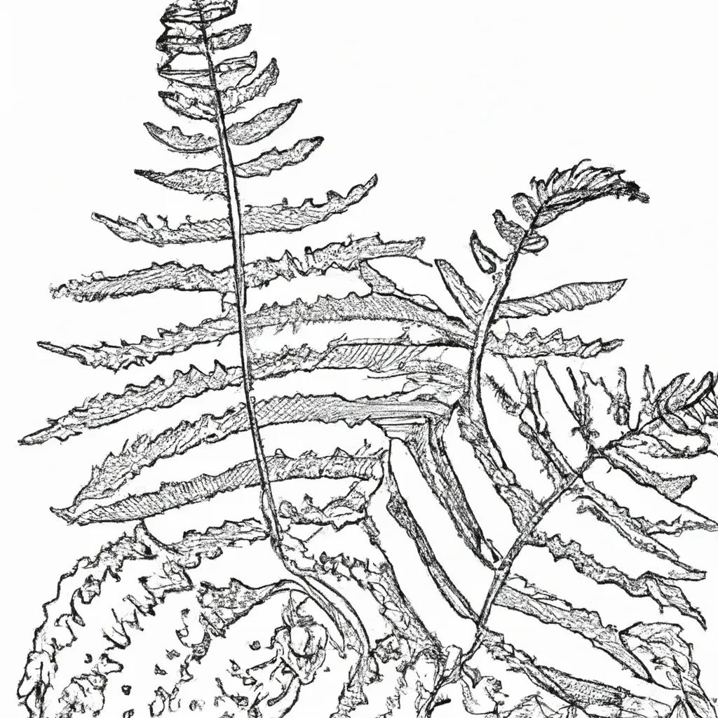 Desenho desenho samambaia