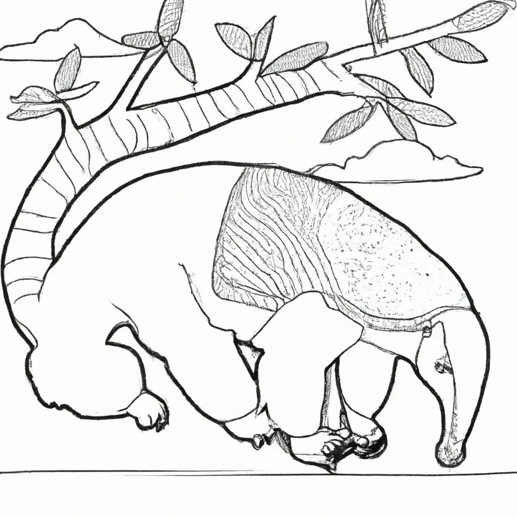 Desenho desenho tamandua da caatinga