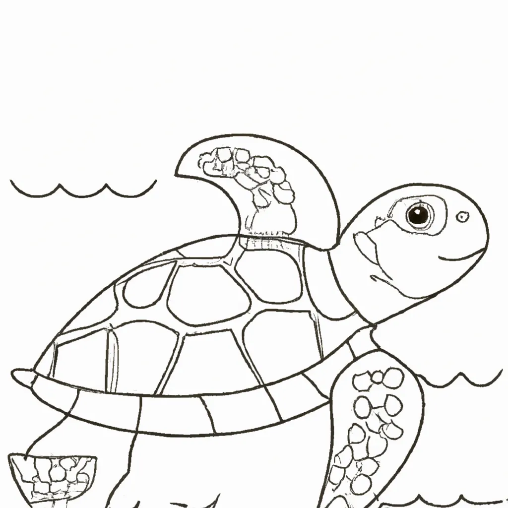 Desenho desenho tartaruga salgada