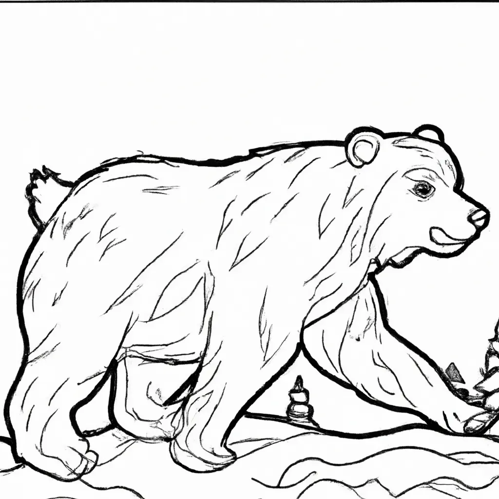 Desenho desenho urso pardo