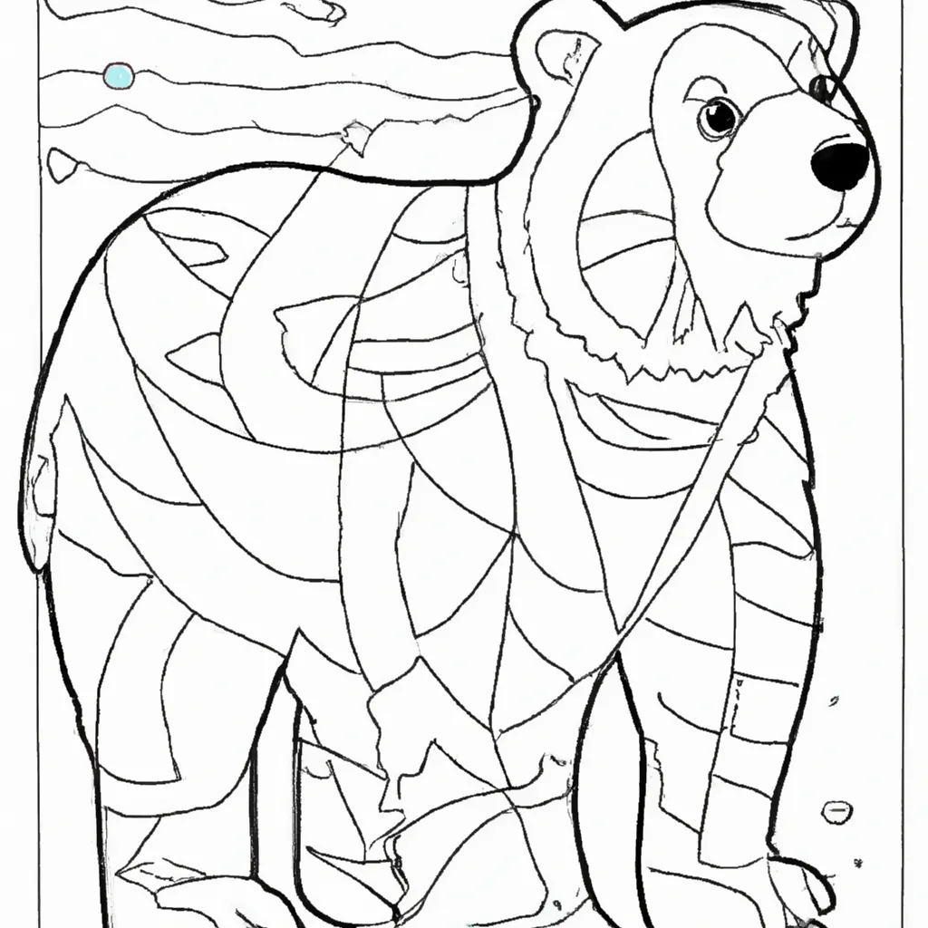 Desenho desenho urso polar