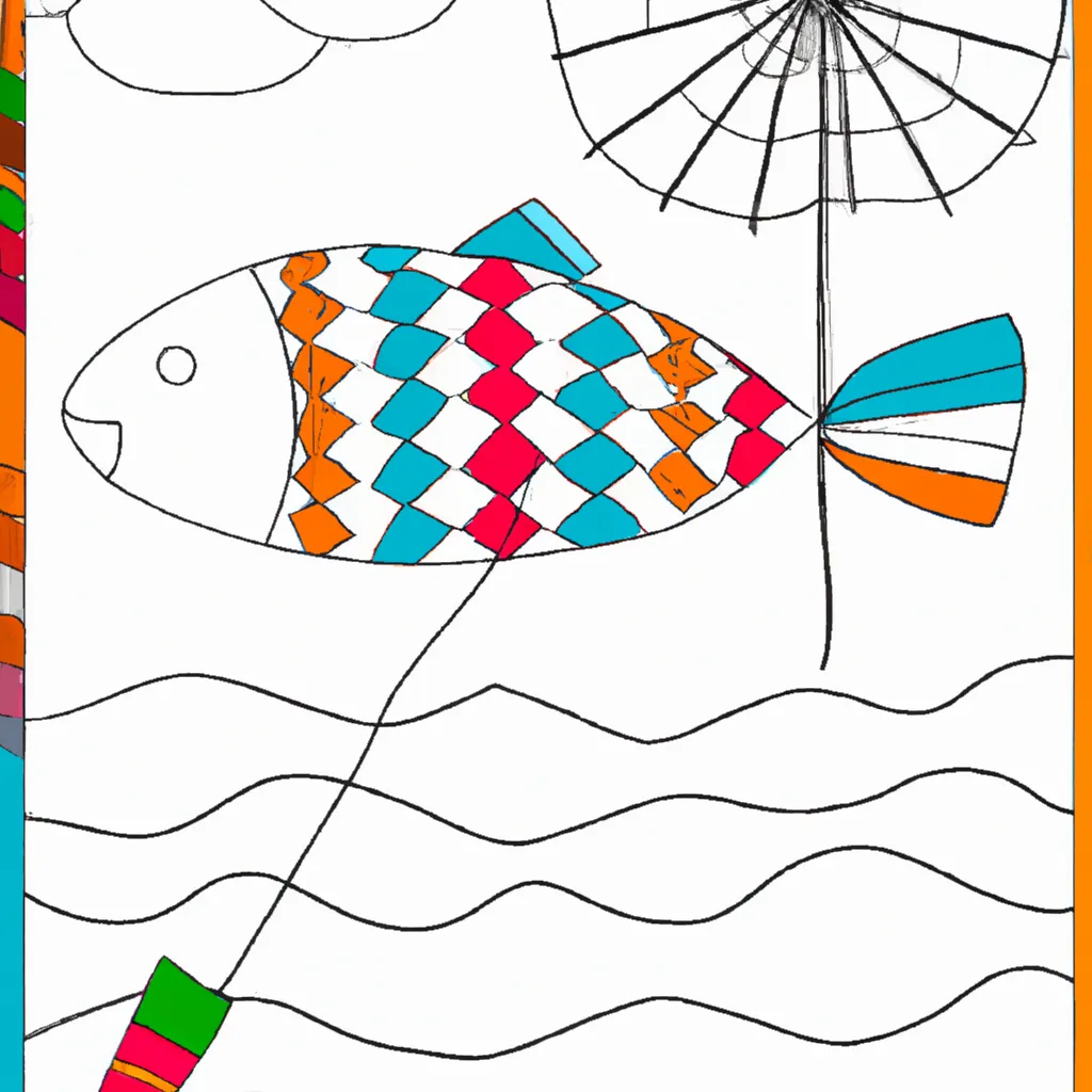 Desenho desenho vara pescar