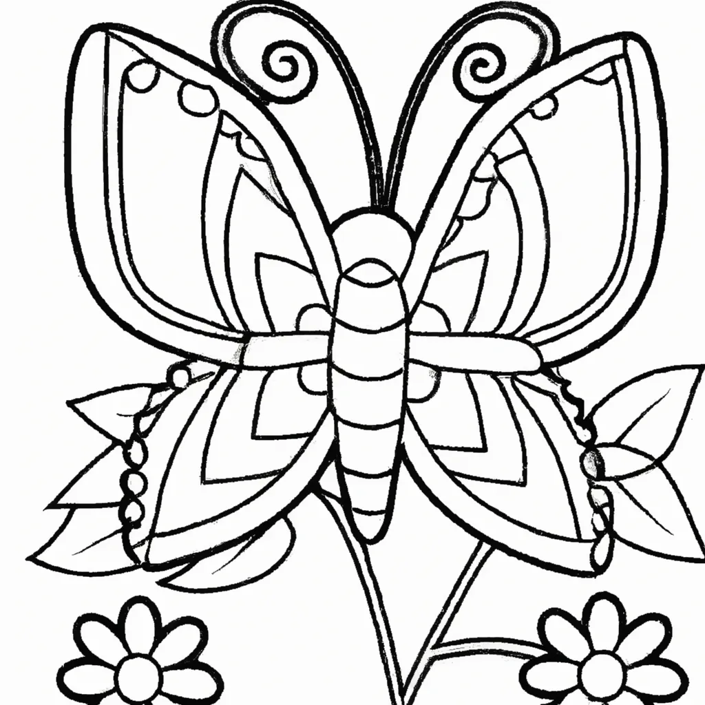 Desenho desenhos borboletas jardim