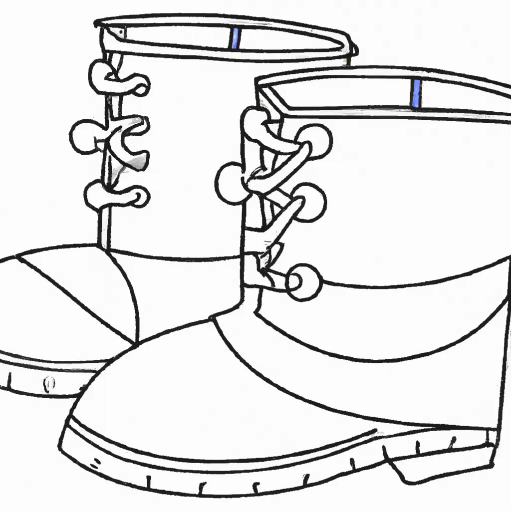 Desenho desenhos botas coloridas