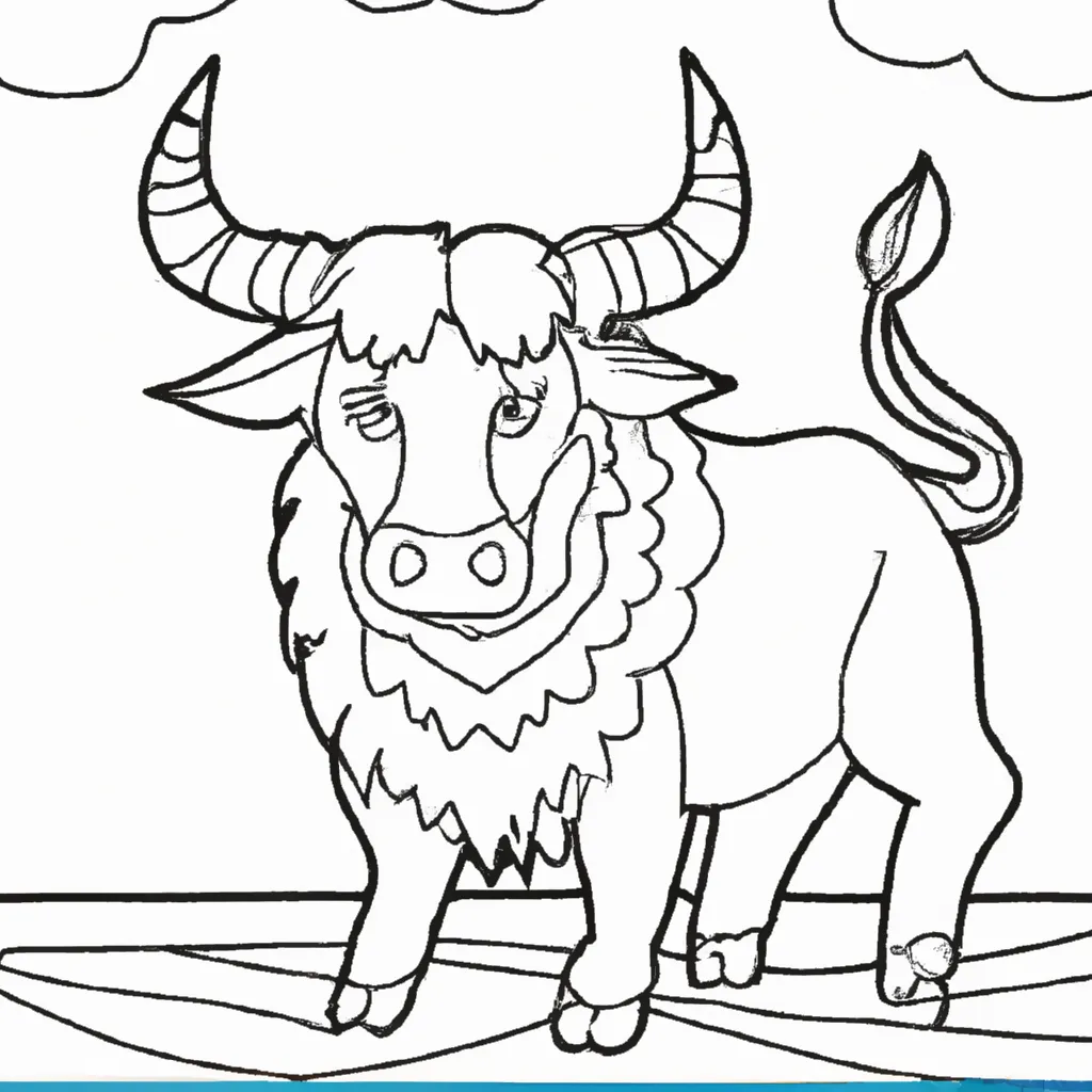 Desenho desenhos bufalo