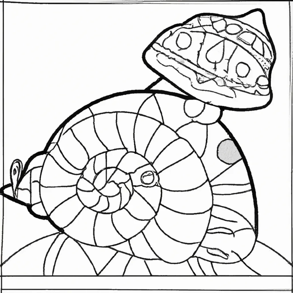 Desenho desenhos caracol 1