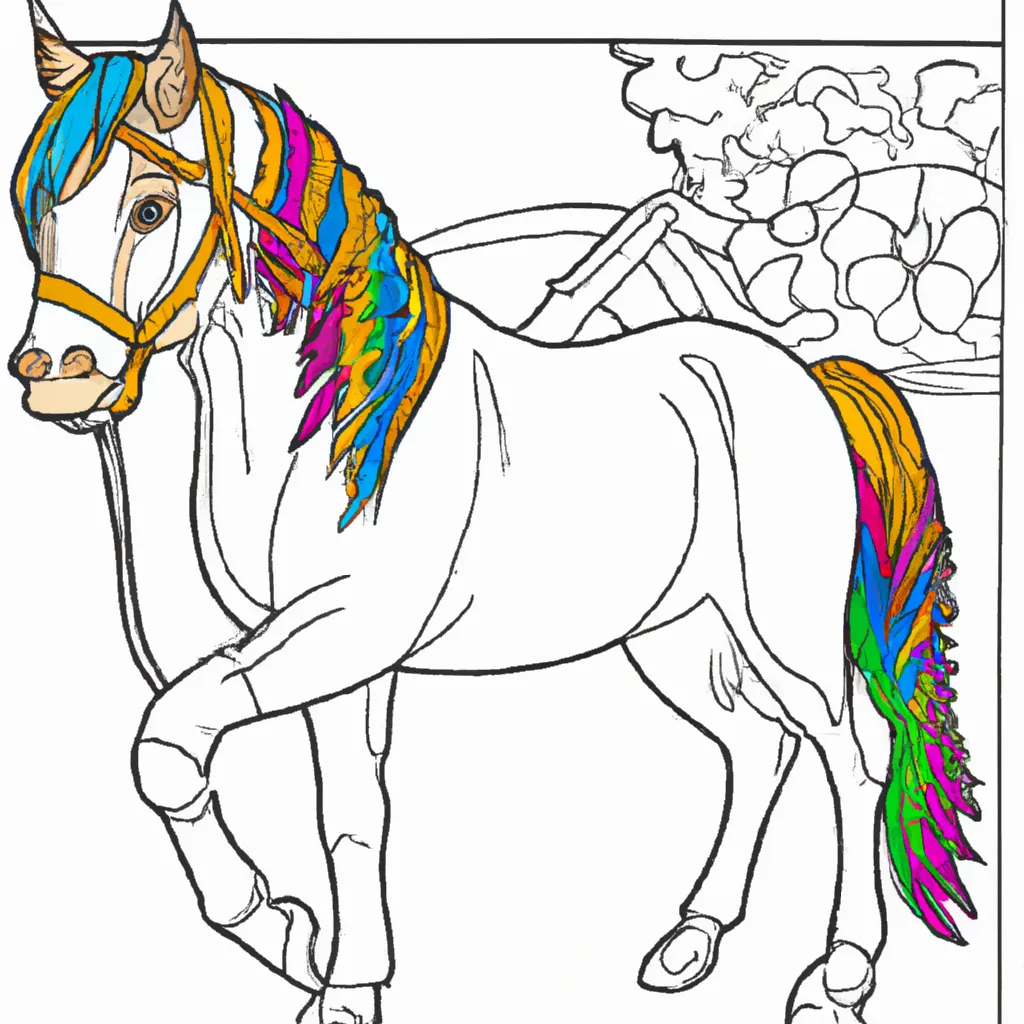 Como desenhar um cavalo FACIL passo a passo para crianças e iniciantes 4 