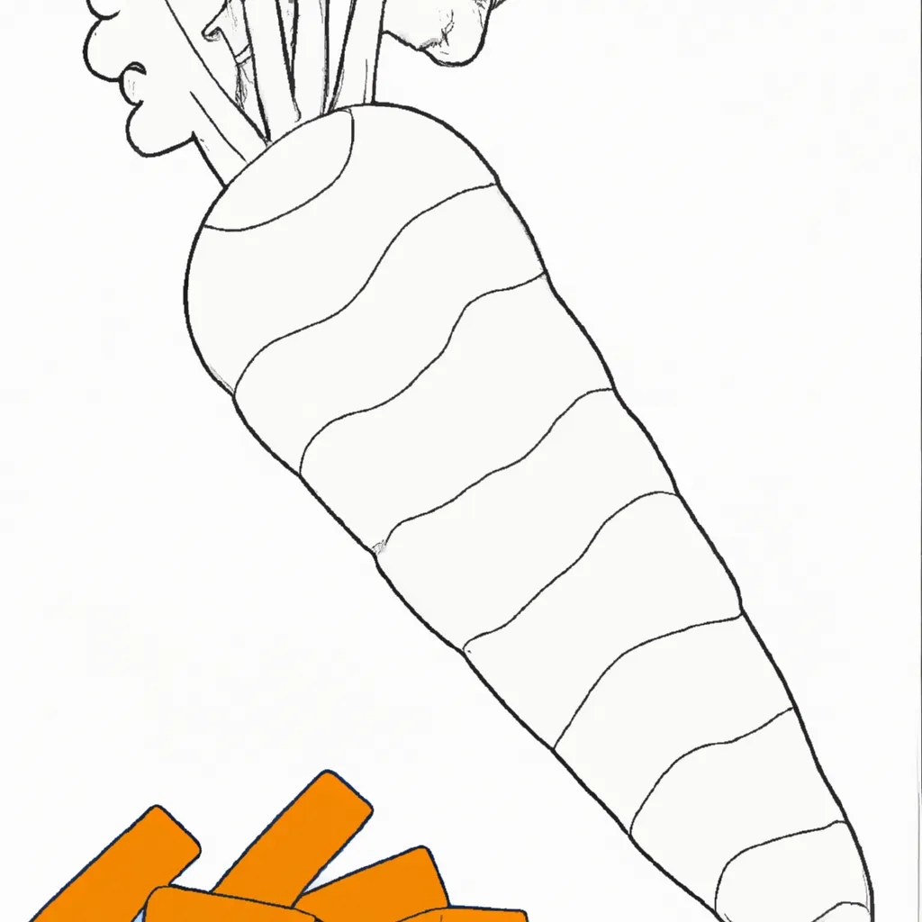 Desenho desenhos cenoura colorir divertir