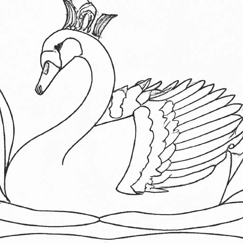 Desenho desenhos cisne