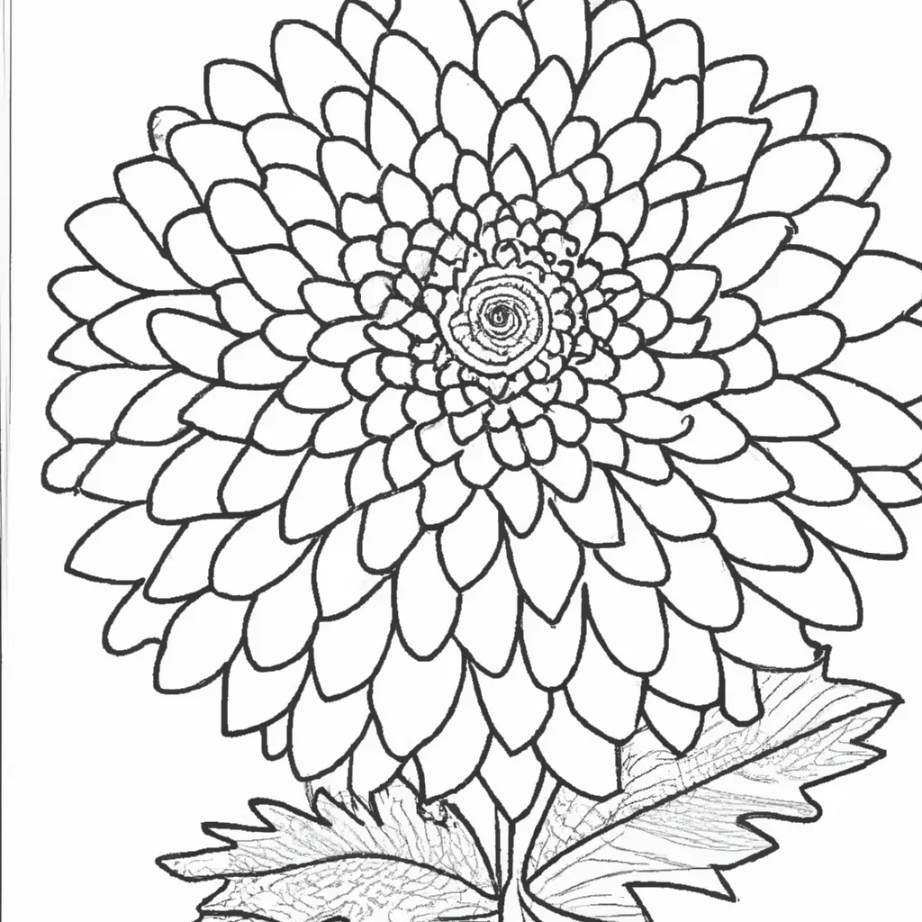 Desenho desenhos crisantemo