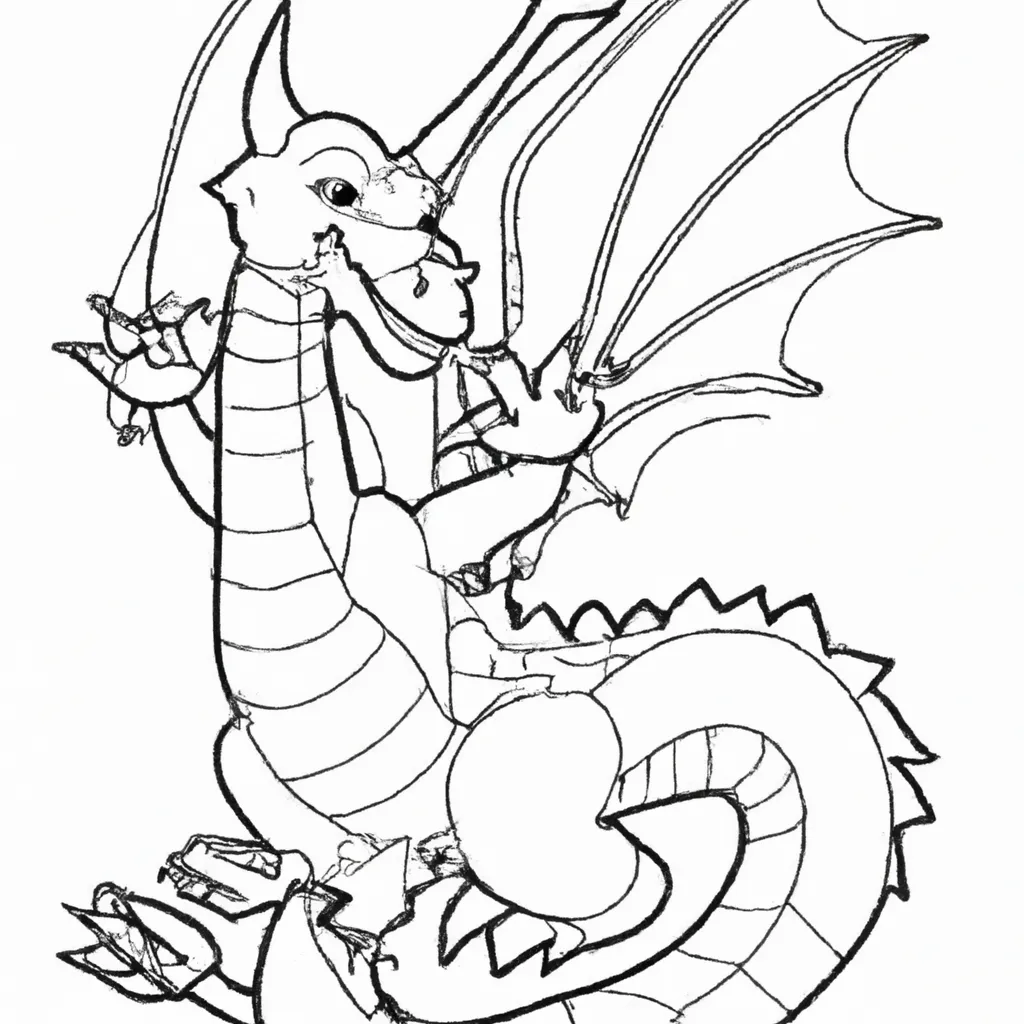Desenho desenhos dragon fantasia