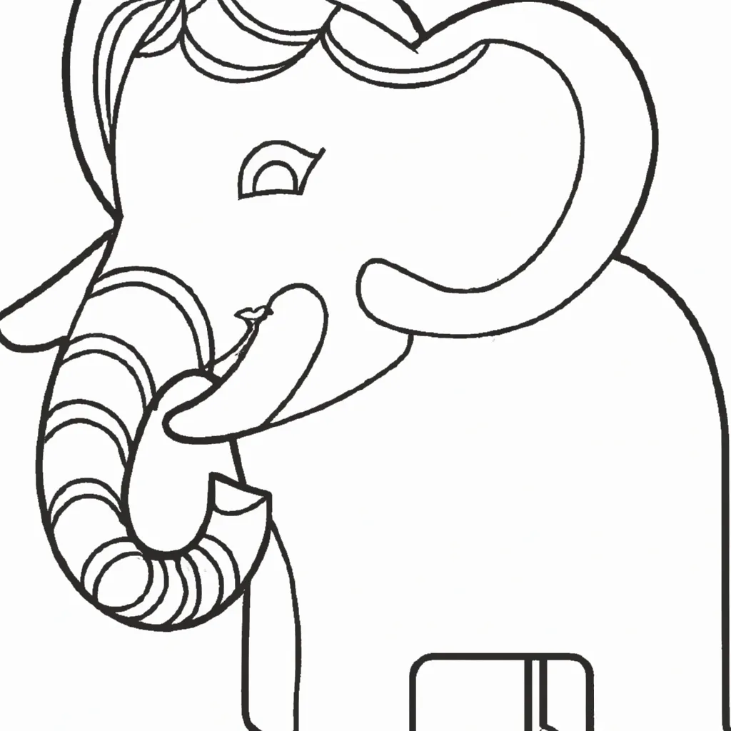 Desenho desenhos elefante infantil