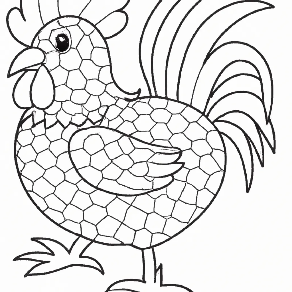 Como Desenhar Uma Galinha 🐔 Desenhar E Colorir Uma Galinha Arco íris 🌈  Desenhos Para Crianças 