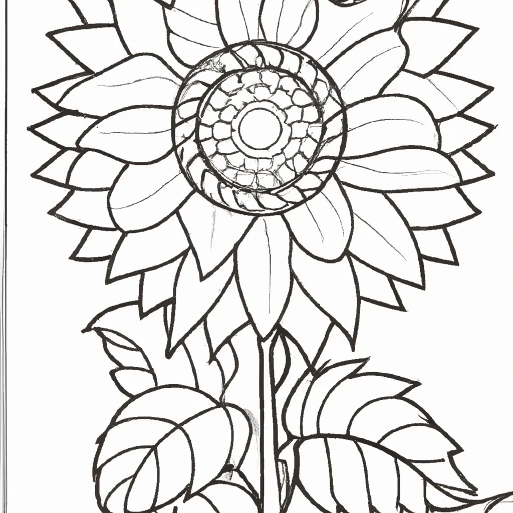 Desenho desenhos girassol flor sol