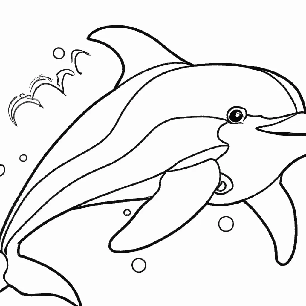 Desenho desenhos golfinho ilustracao marinha divertido