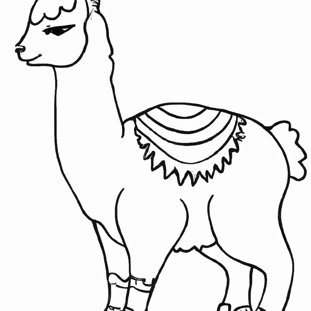 Desenho desenhos lhama