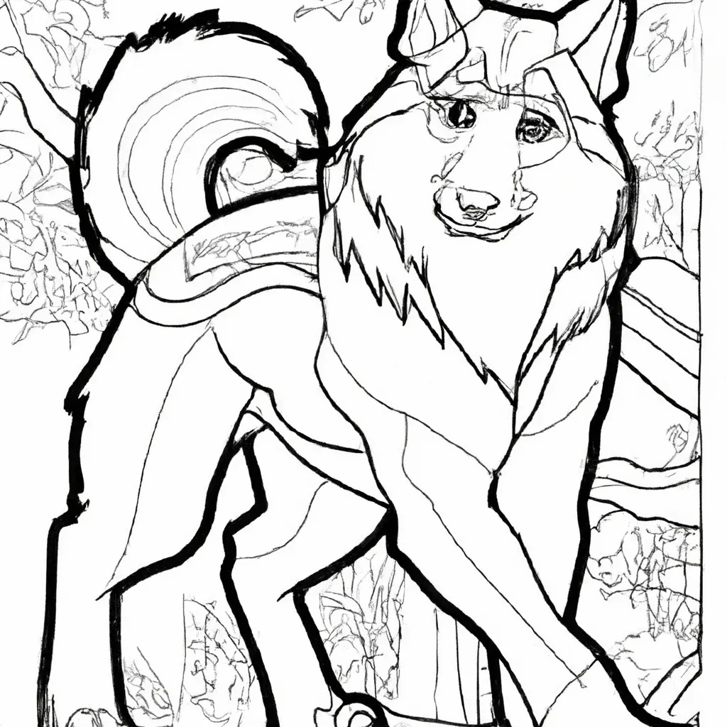 Desenho desenhos lobo arte fantasia amor