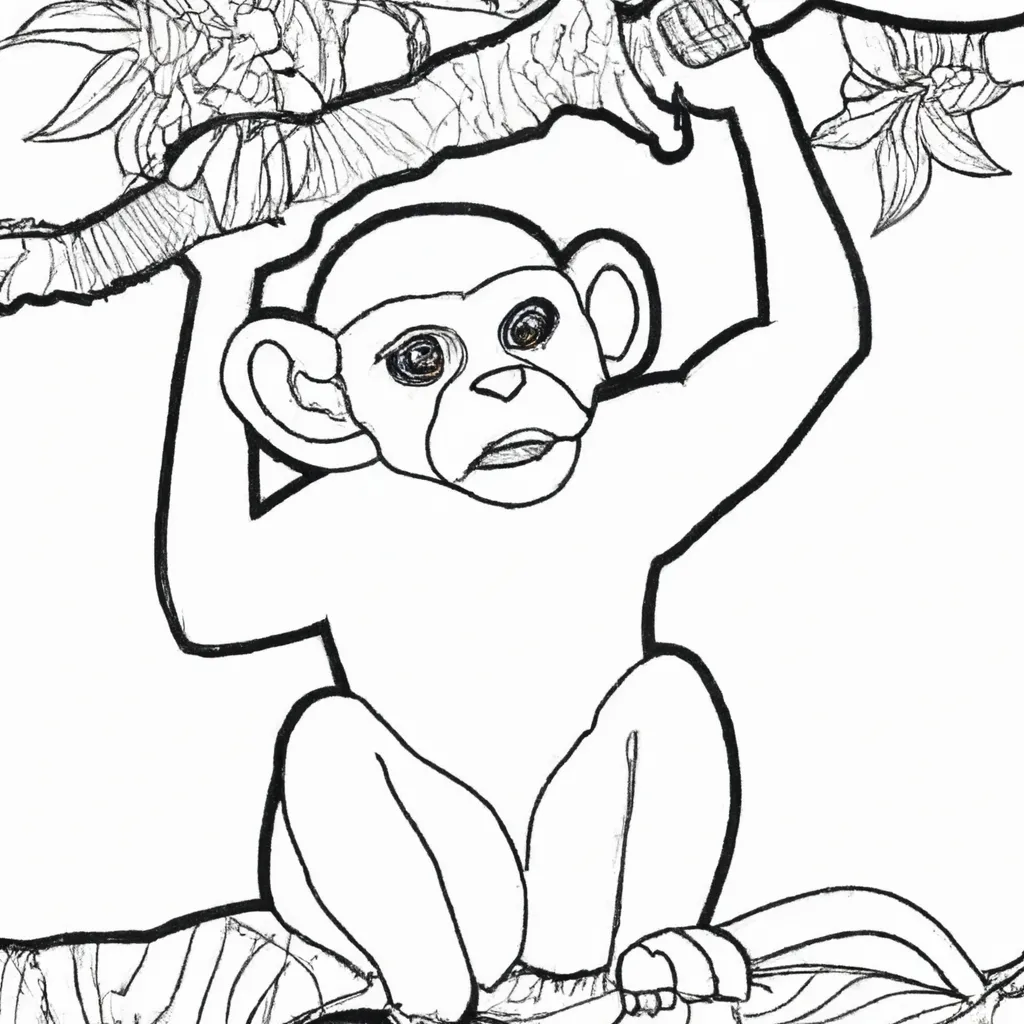 Desenhe Um Macaco E Colora Sua Própria Aventura: Divertido Para Crianças!