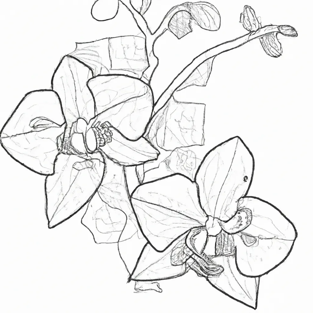 Desenho desenhos orquidea