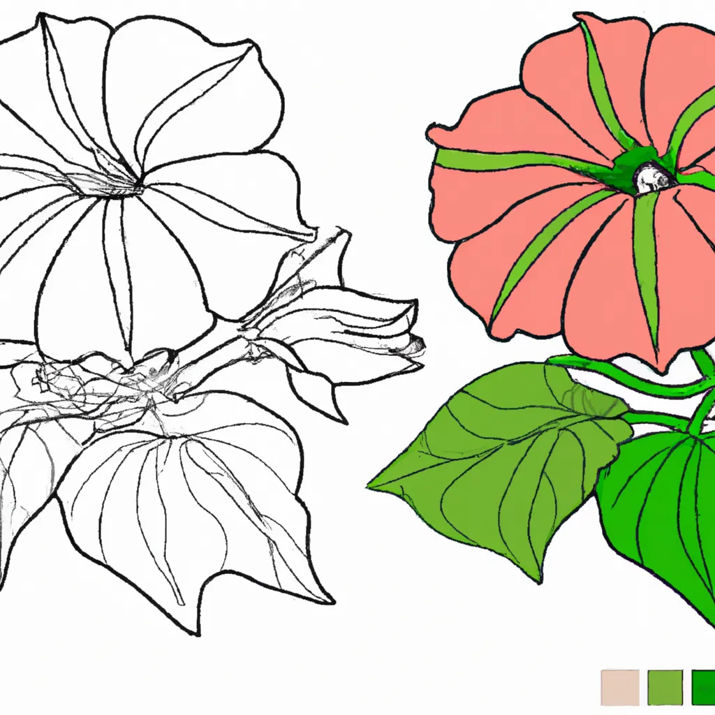 Desenho desenhos petunia