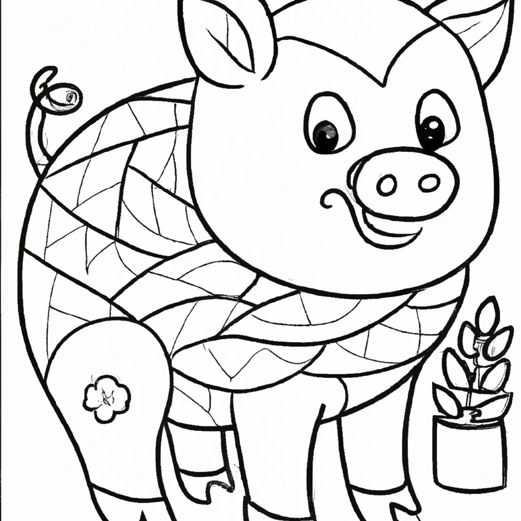 Desenho desenhos porco arte criativa divertida