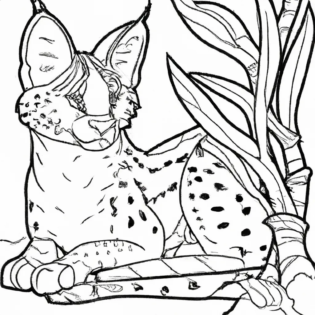 Desenho desenhos serval anime gatinha