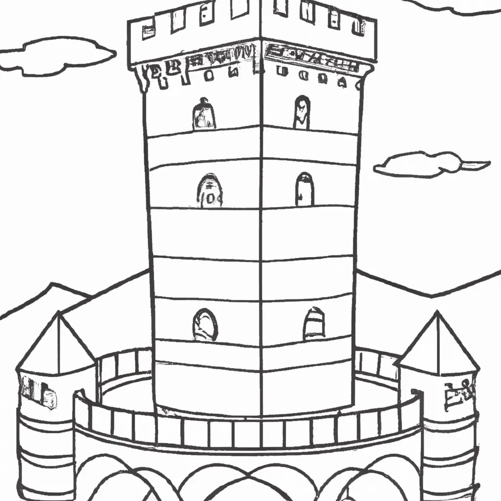 Desenho desenhos torre arte moderna