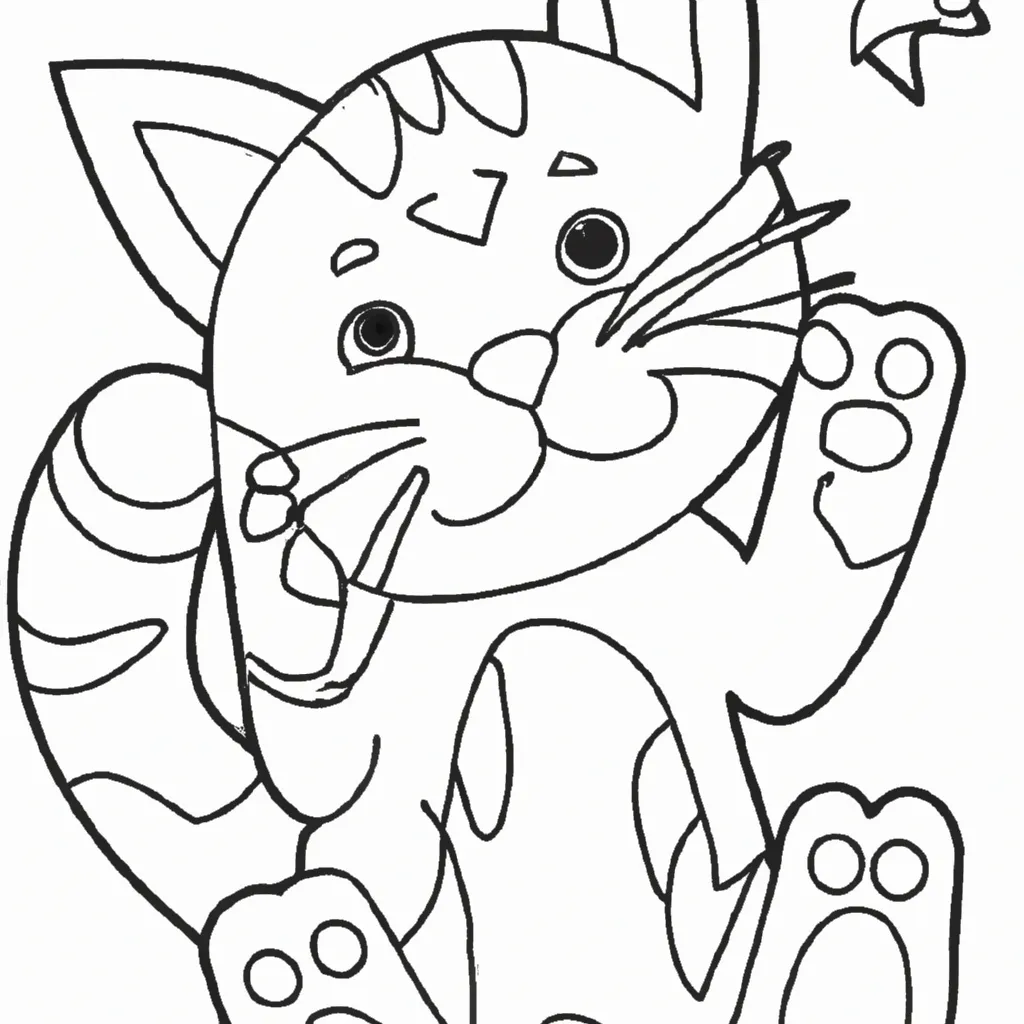 Desenho desenhos unha gato