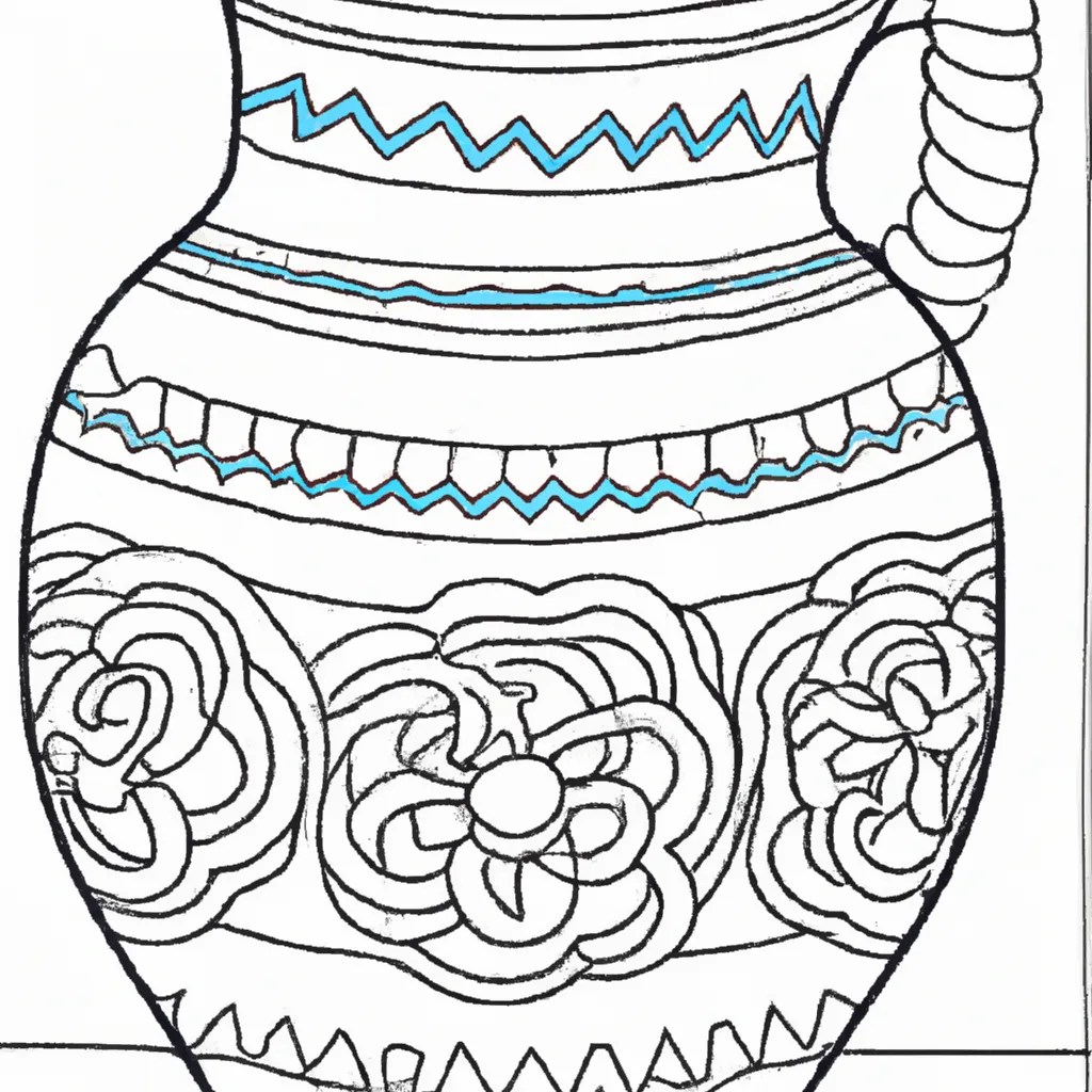 Desenho desenhos vaso artistico decoracao