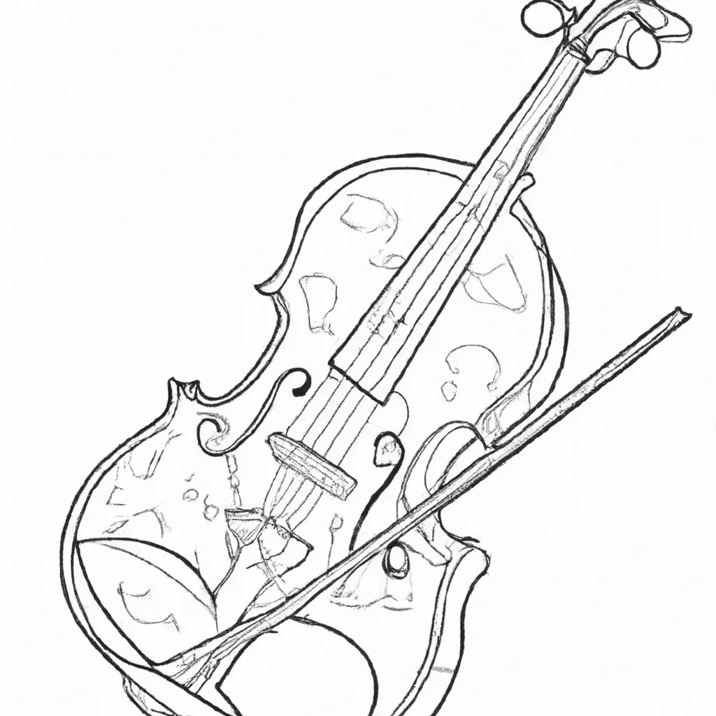 Desenho desenhos violino