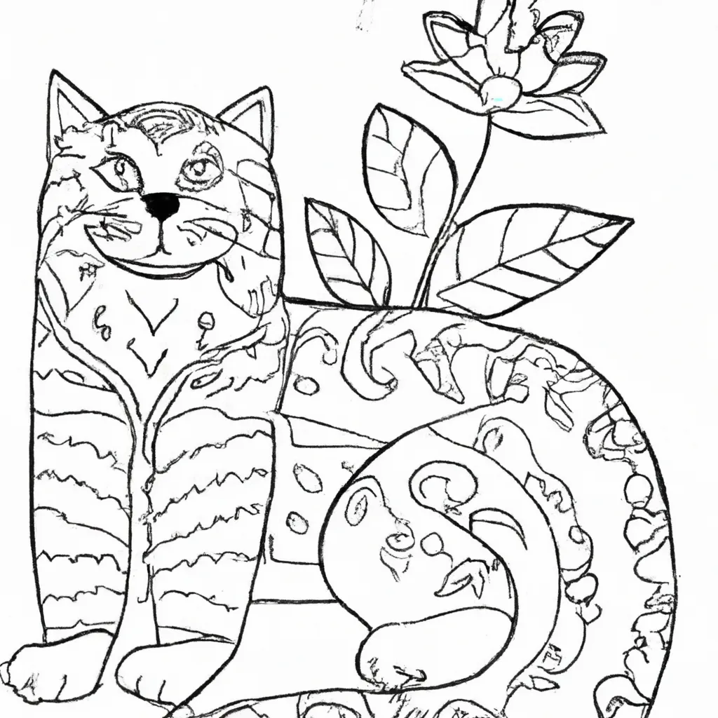 Aprenda a Colorir o Gato-Montês: Desenho Divertido para Todos! Desenho gato monte desenhos