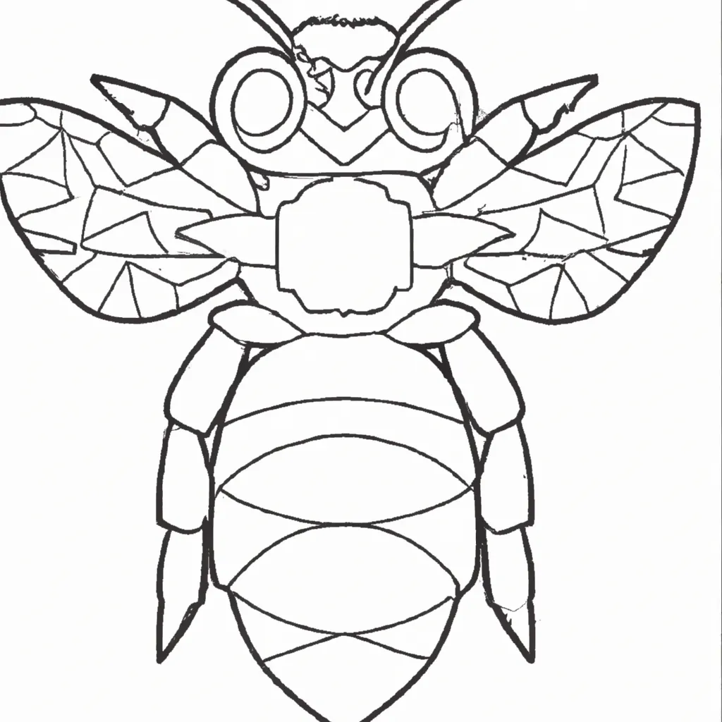 Desenho para colorir desenho abelha melifera