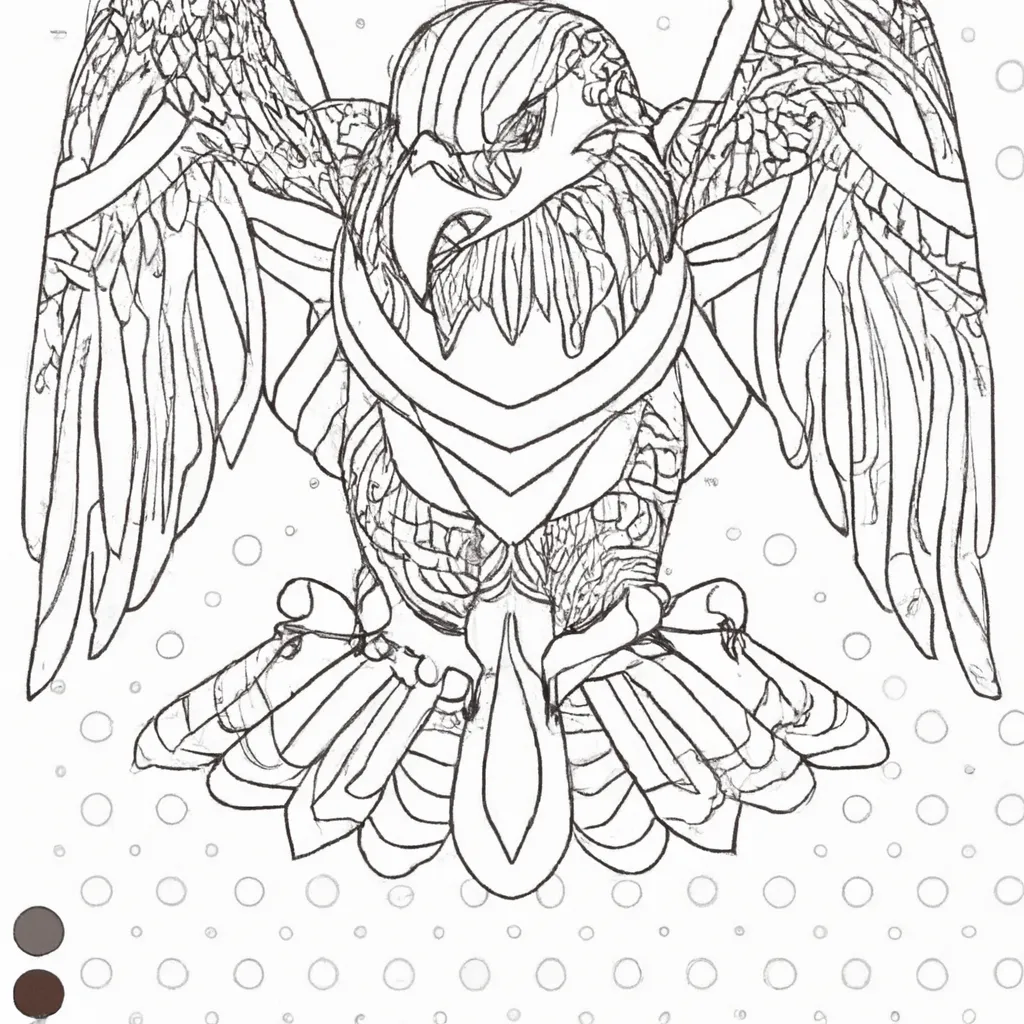 Colorindo um Águia-Real: Desafio de Desenho para Crianças! Desenho para colorir desenho aguia real