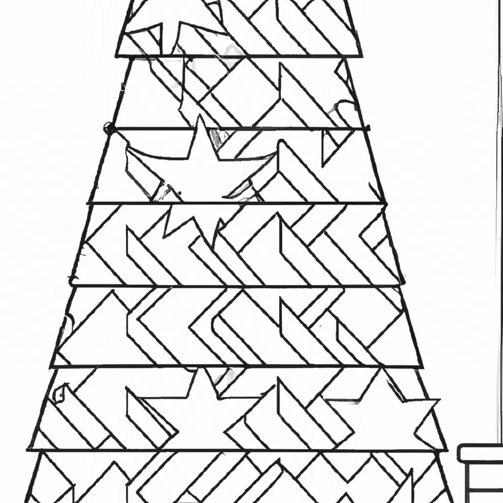 Desenho para colorir desenho arvore natal natalino divertido