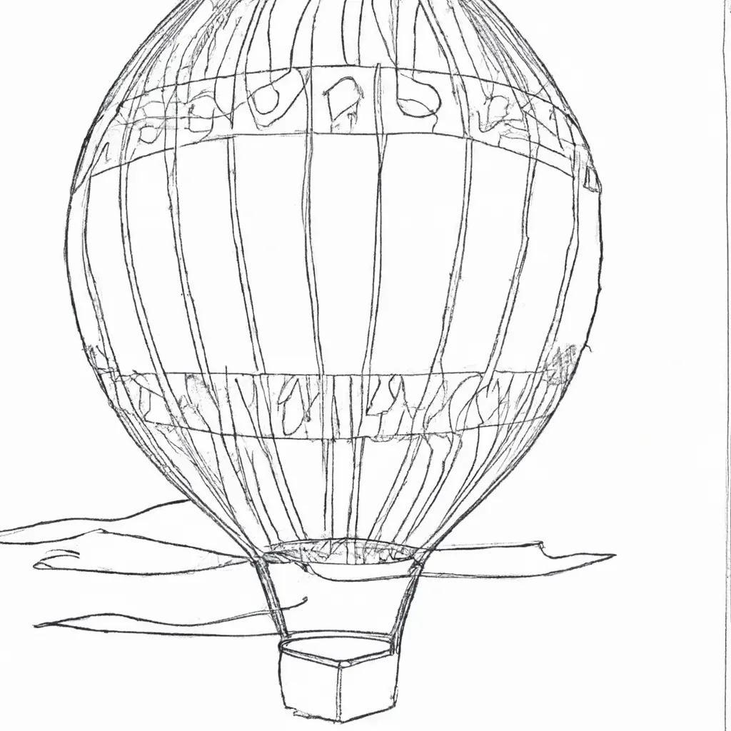 Desenho para colorir desenho balao