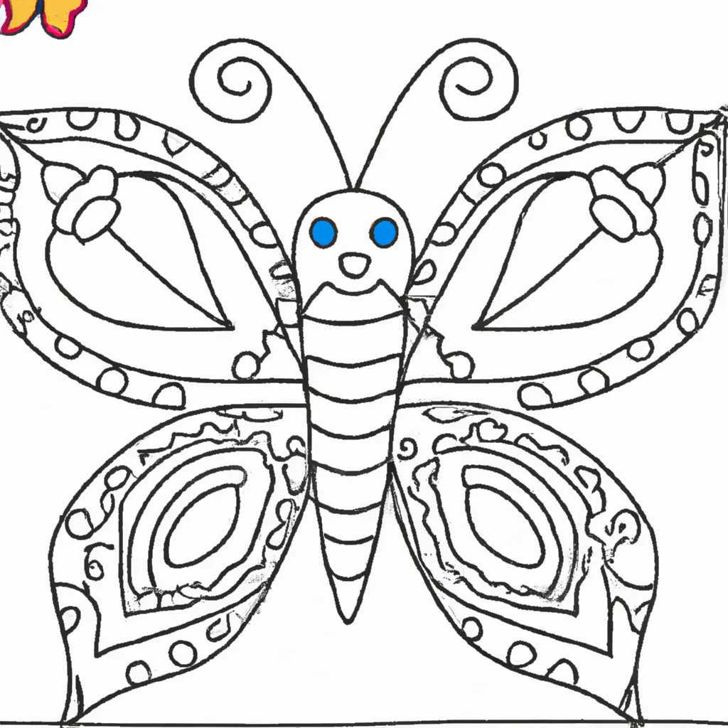 Desenho para colorir desenho borboleta ouro