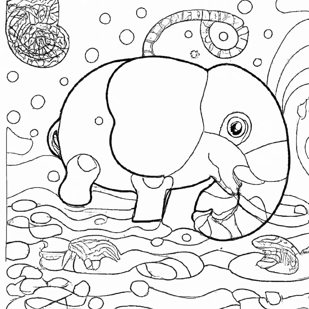 Desenho para colorir desenho elefante marinho