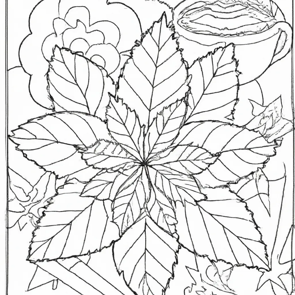 Desenho para colorir desenho erva mate