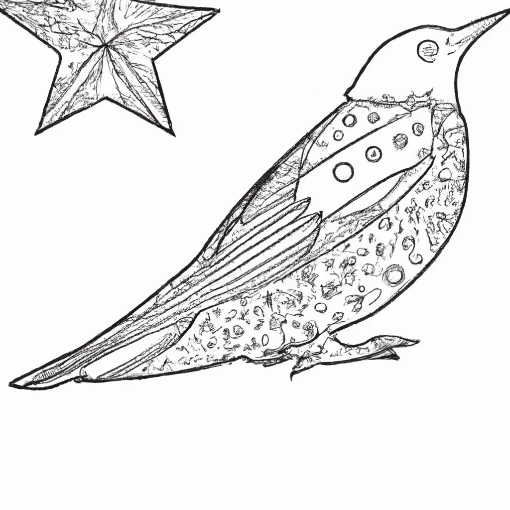 Desenho para colorir desenho estorninho