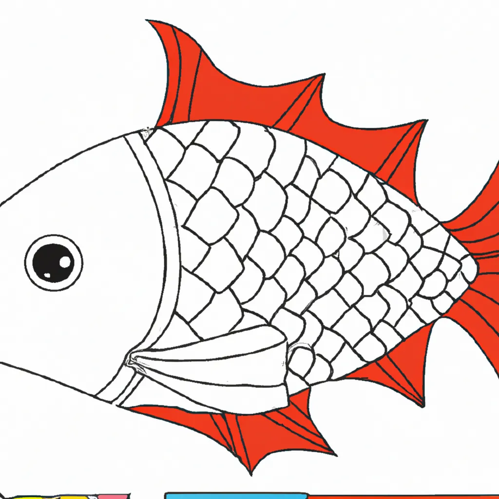 Desenho para colorir desenho isca pesca arte animada