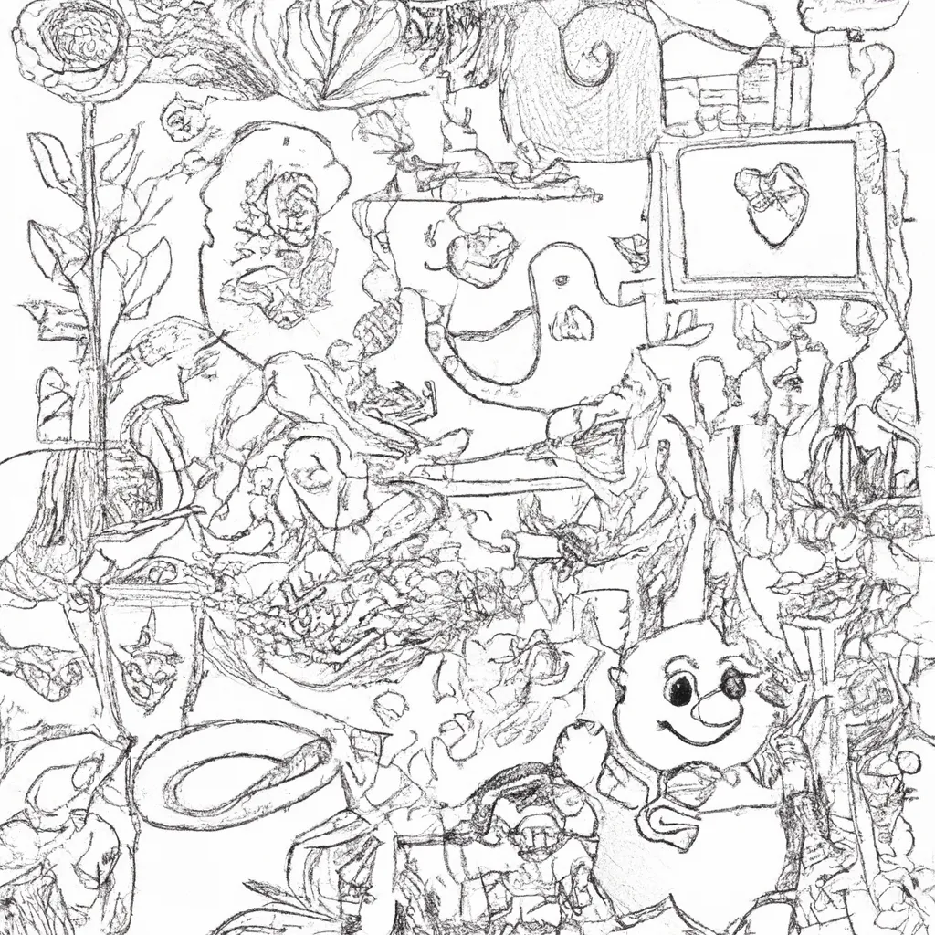 Desenho para colorir desenho jardim ideias criativas decorar
