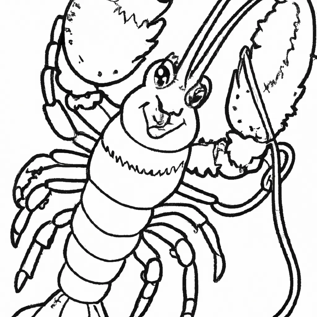 Desenho para colorir desenho lagosta
