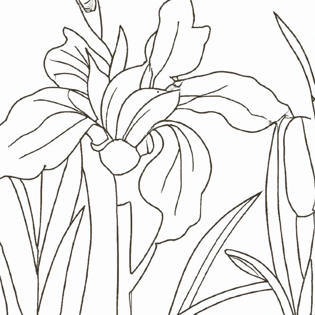 Desenho para colorir desenho lirio vale
