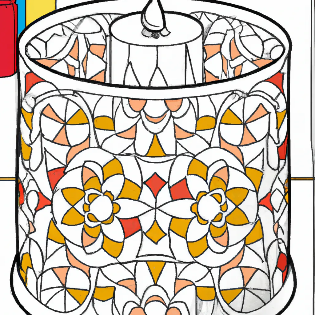 Desenho para colorir desenho luminaria iluminacao decorativa moderna