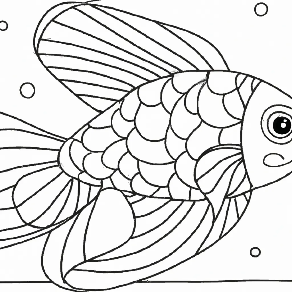 Desenho para colorir desenho peixe anjo